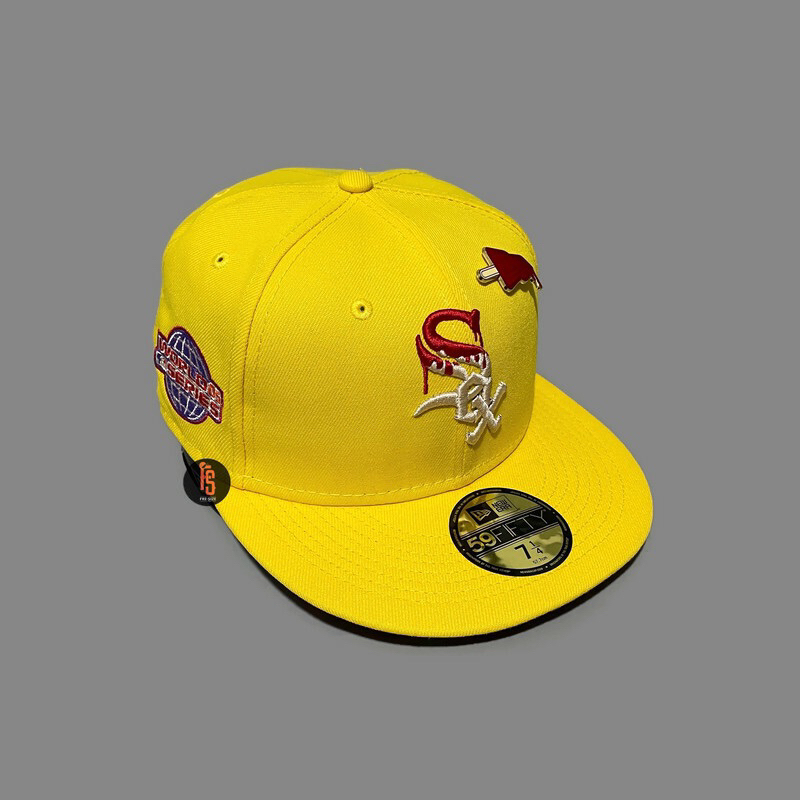 TOPI NEW ERA ORIGINAL 5950 ICYPOP CHICAGO WHITE SOX YELLOW RED