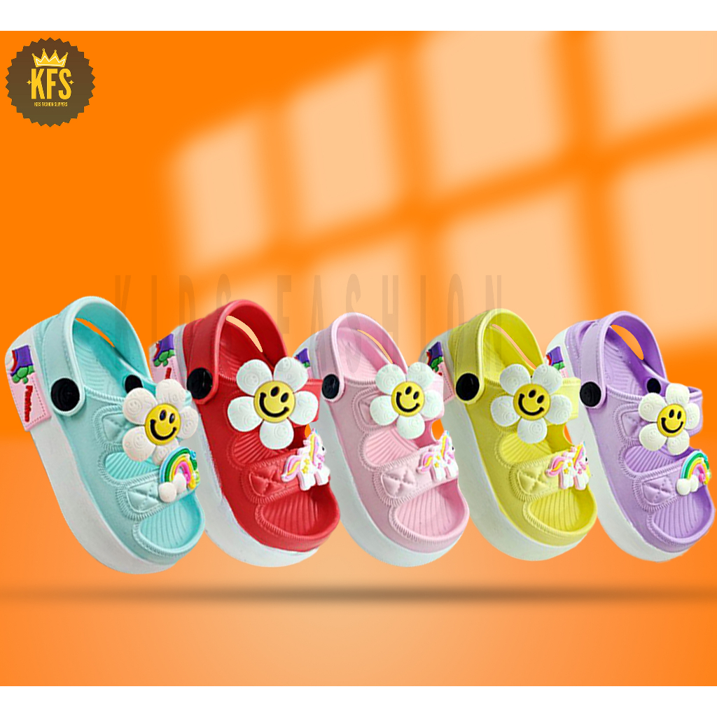 sandal anak perempuan 2 tahun import tali ban belakang 530E