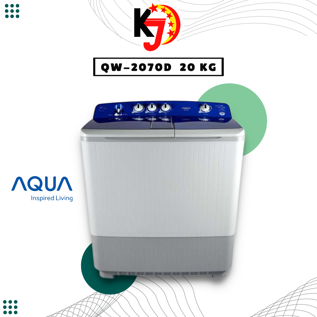 Mesin Cuci AQUA QW-2070D | 20 Kg
