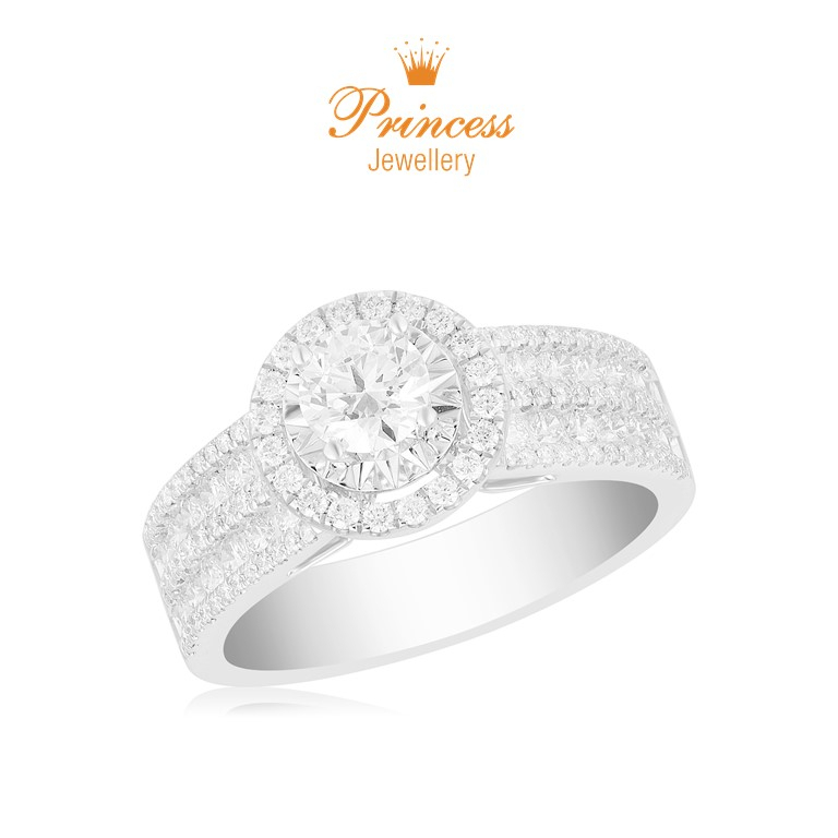 Cincin Berlian GIA Sertifikat PLR965422 Princess Jewellery