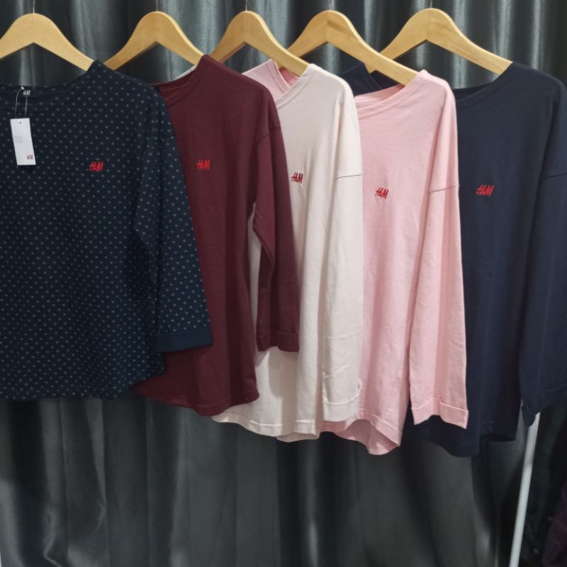 Kaos H&M Cewek Dewasa Branded / Kaos Cewek Santai