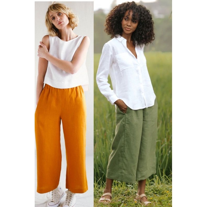 Unq linen cullotes long pants