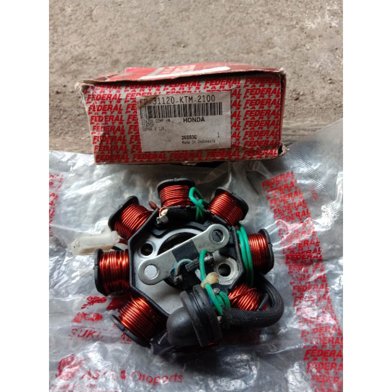 Spul Stator Set Honda Supra X 125 Original Federal