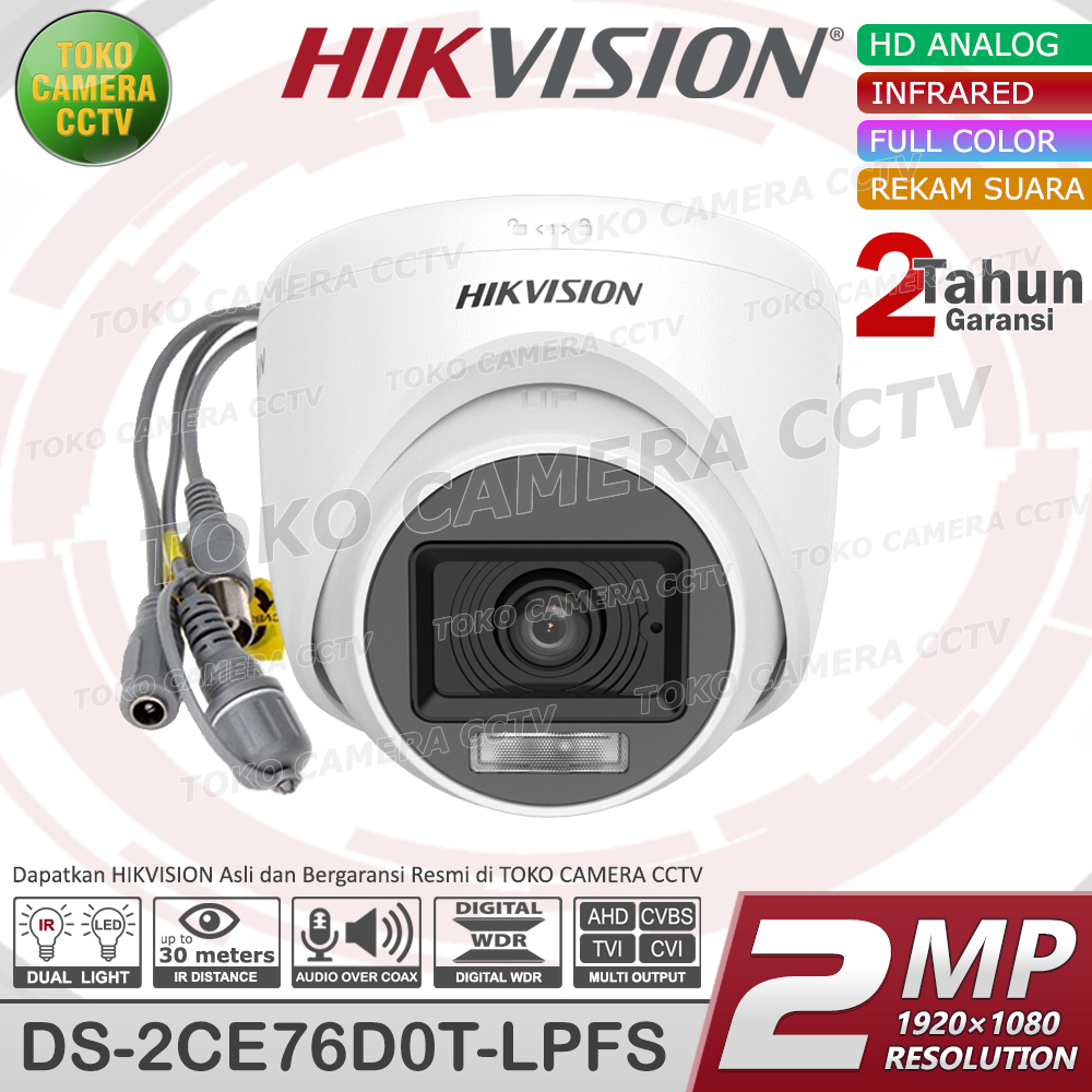 KAMERA CCTV INDOOR HIKVISION 2MP MIC AUDIO CAMERA HIKVISION 2MP AUDIO