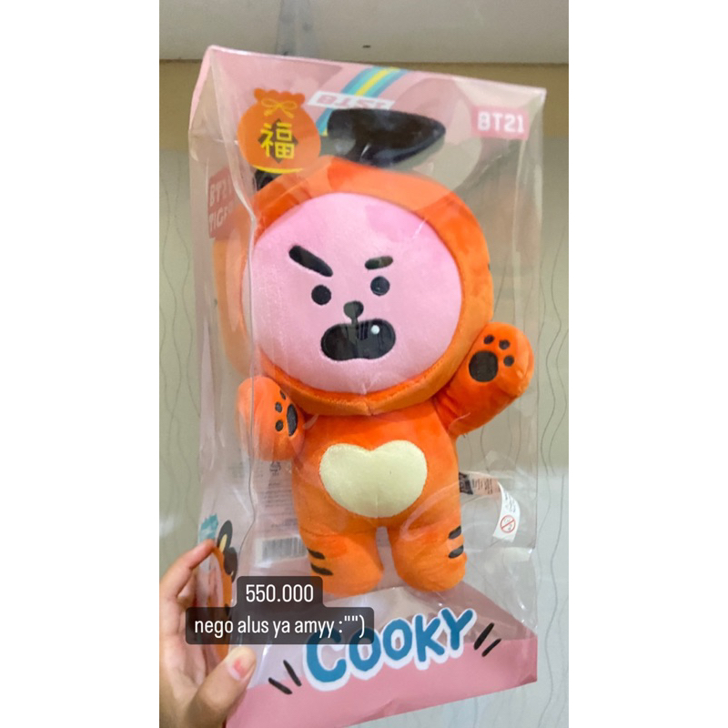 [ready stock] Standing Doll BT21 Official | Kalung BTS TINY TAN Official