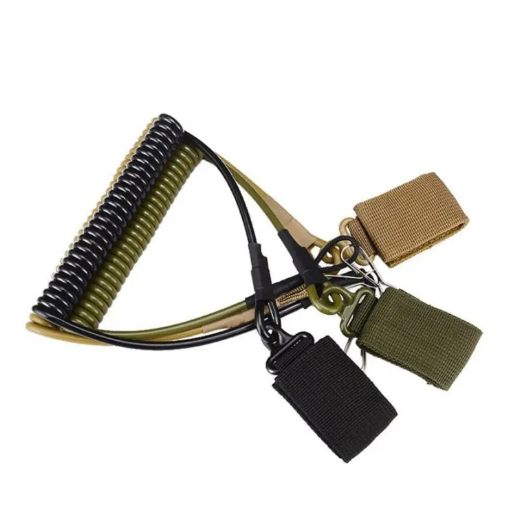 Tali Pengaman Pistol / Safety Gun Tactical / Tali Spiral Senjata Pengaman Pistol Tali Senjata Lanyar