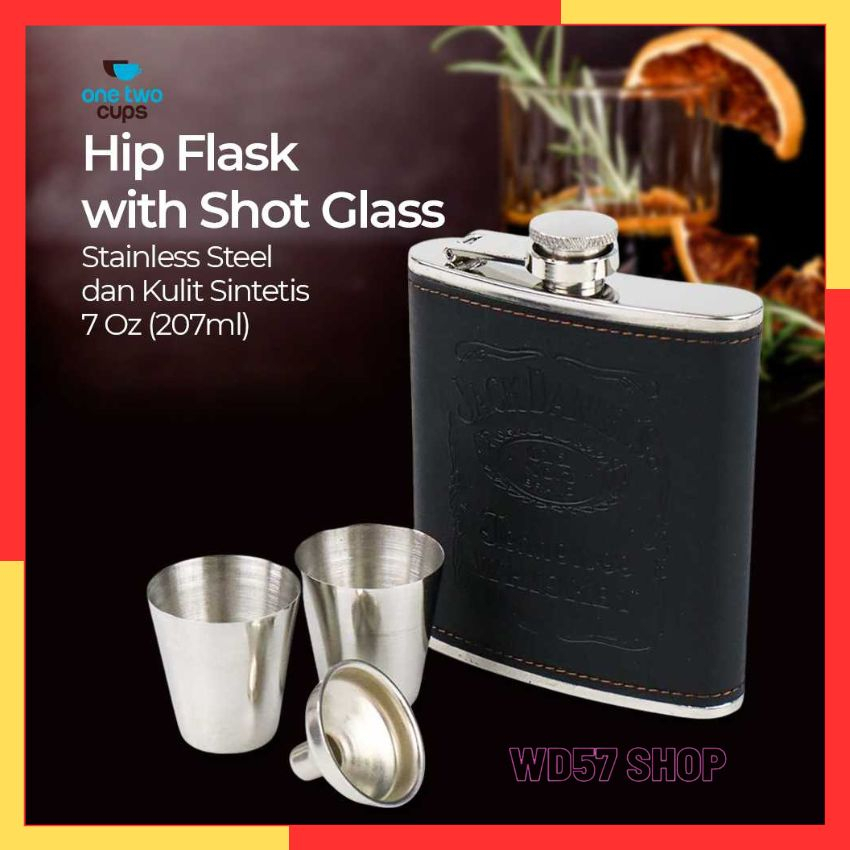 Cup Botol Minuman Bir Wine Vodka Brandy Tequila Whiskey Wiski 2 Gelas Cangkir Stainless