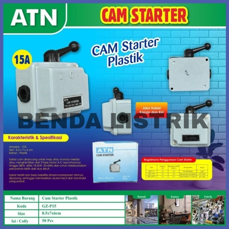 Cam Starter 15A ATN - Cam Starter 15 Amper ATN - Handle Listrik 15A ATN