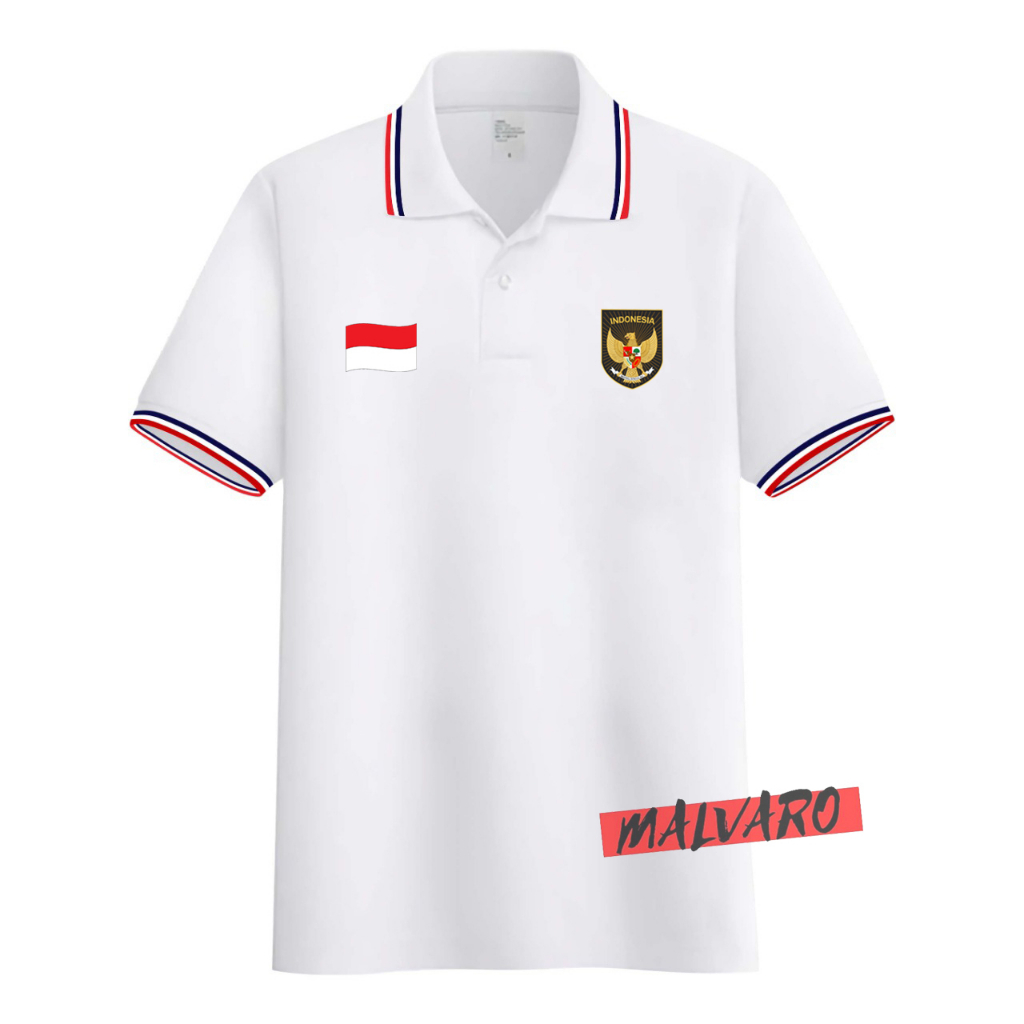 MALVARO Polo Shirt / Polo List / Kaos Kerah Pria / Kaos Polo / Tshirt Pria / RI IND-17(CL)