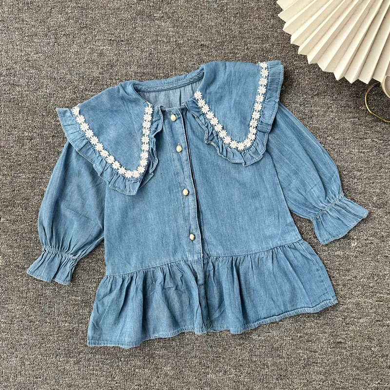 Jevia Peterpan Dress / Baby Girl / Baju Anak Import / Dress Anak / Gamis Anak / Baju anak perempuan