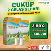 

(Paket 3 Box) Golden Goat susu kambing etawa bubuk 200gr