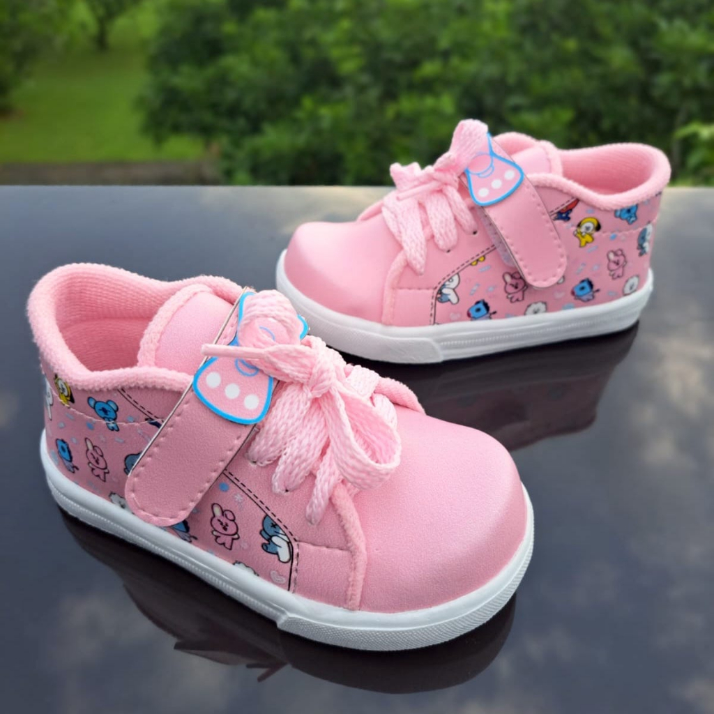 Sneakers Anak Perempuan umur 1 - 6 tahun - Print Pita - TOKOERS SNP10