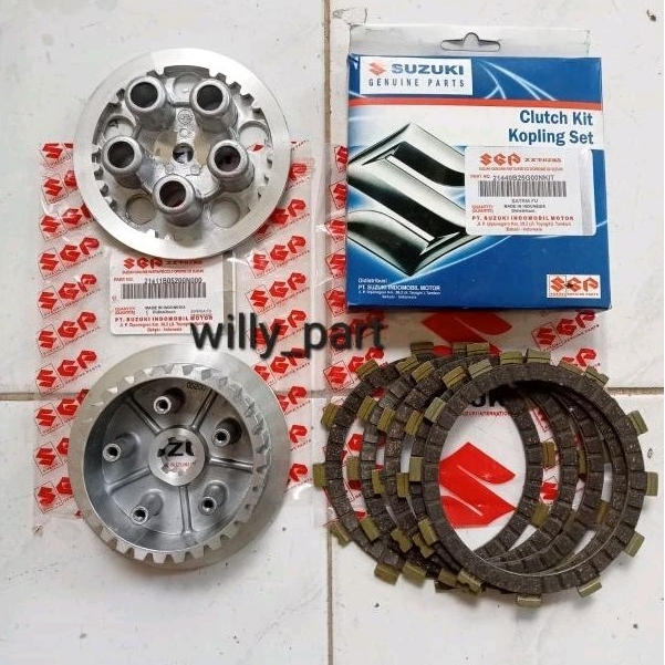 Paket Kampas Kopling + Plat Kopling + Rumah Kopling Satria Fu 150 Suzuki