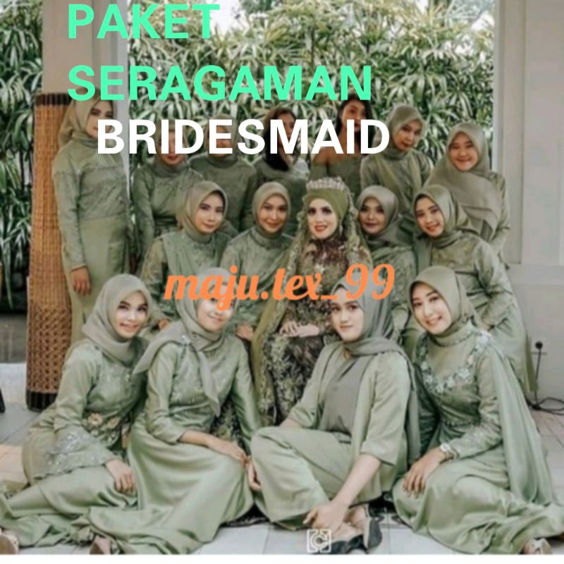 Paket Seragaman Bridesmaid / Baju Wisuda / Seragaman Keluarga / Baju nikah