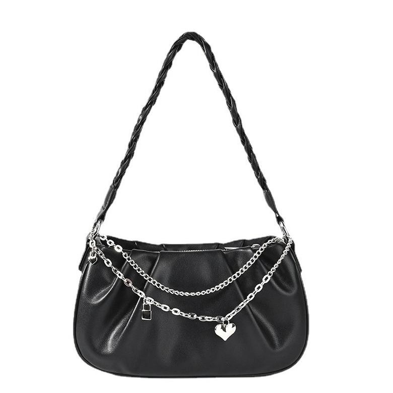 Tas Selempang Wanita Tas Cewek Rantai Woven Strap Shoulder Bag JS2 492