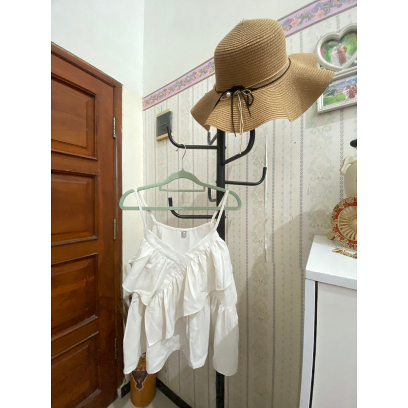 Preloved Mini Blouse Rempel Putih