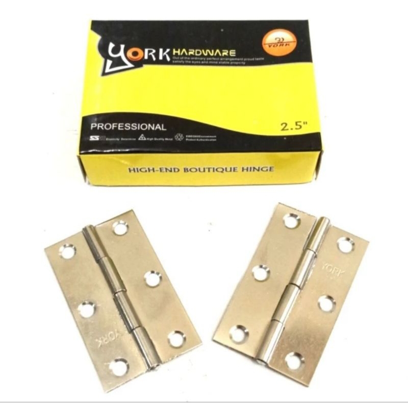 Engsel Stainless Tipis 2.5 inchi (55mm) Harga Perlusin Pasang