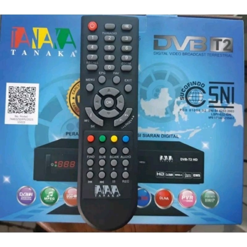 REMOTE SET TOP BOX DVB-T2 TANAKA HD