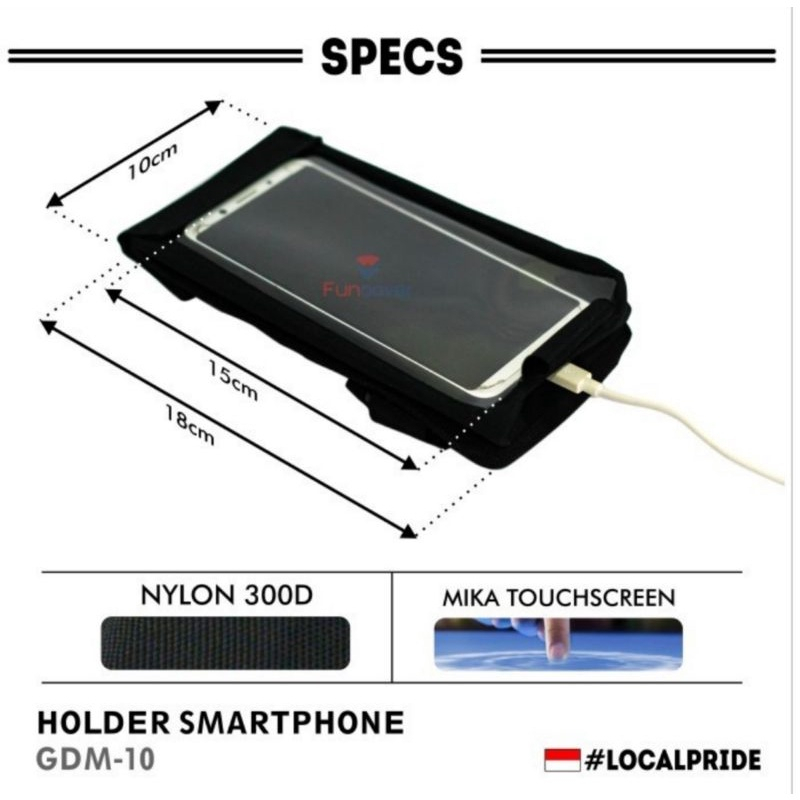 TAS STAND HOLDER HP STANG SEPEDA MOTOR GOJEK GRAB OJEK