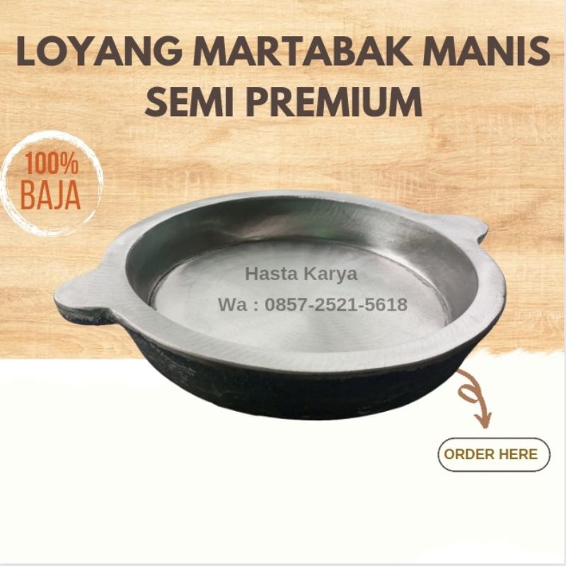 Loyang Martabak Semi Premium UK 22/24 cm