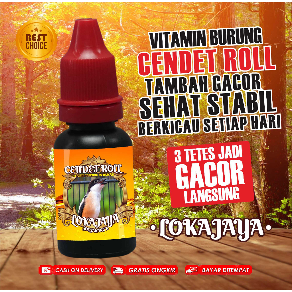 Vitamin burung cendet 3 tetes gacor LOKAJAYA VIT