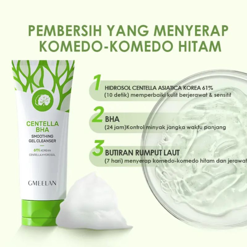 GMEELAN CENTELLA BHA SMOOTHING GEL CLEANSER REPAIR ACNE SKIN