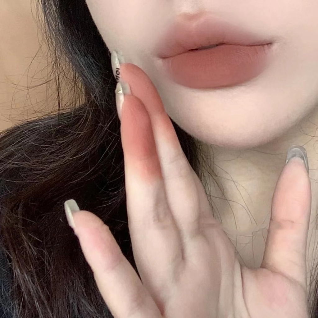 （COD）Ice Cream Lip Glaze Matte Foggy Velvet Lasting Lipstik Lip Glaze lipstik lipstik matte lipstik korea lipstik murah lipstick liptint lipstick matte