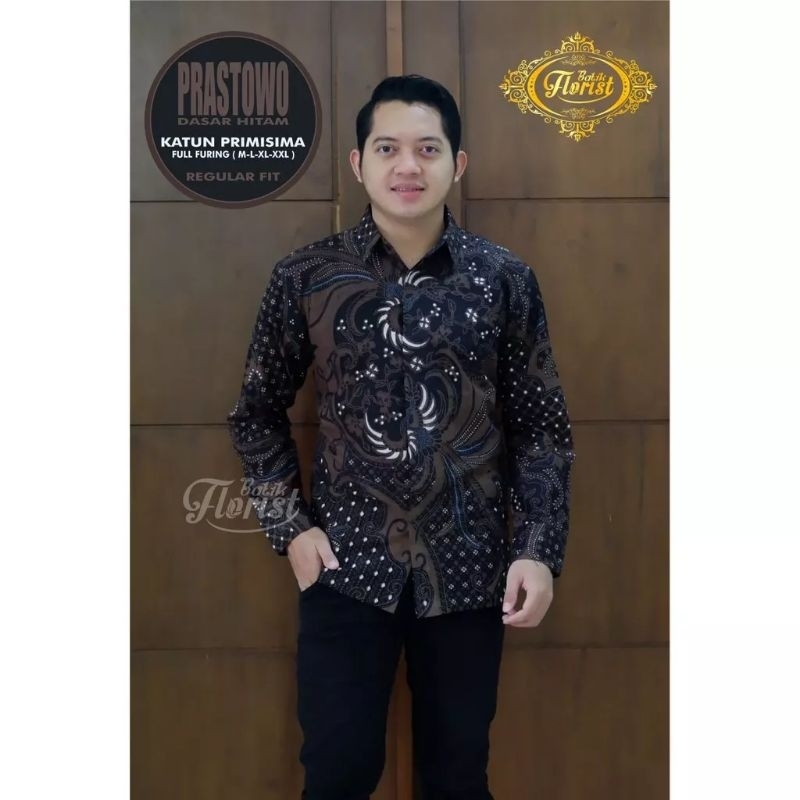 Kemeja Batik Pria Lengan Panjang Prastowo Full Furing