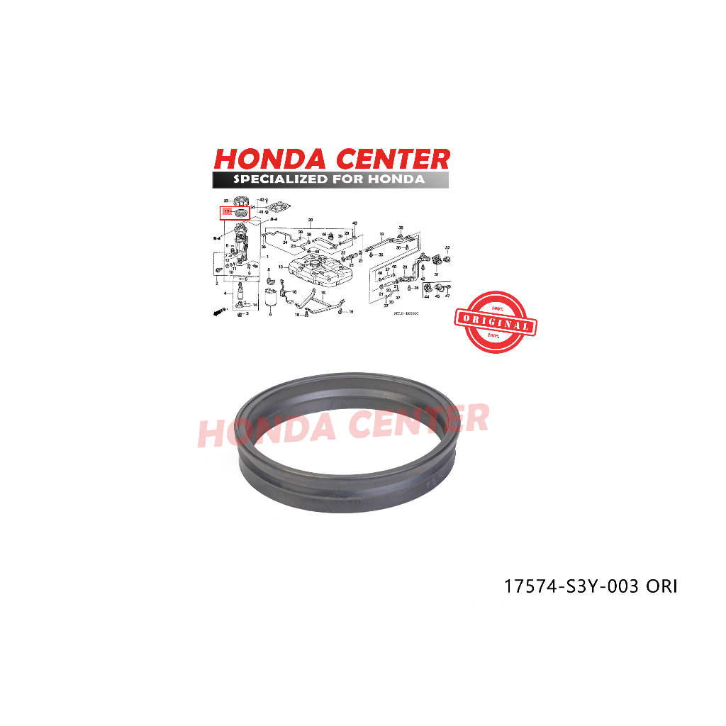 karet tutup strainer filter saringan bensin jazz gd3 city gd8 2003 2004 2005 2006 2007 2008