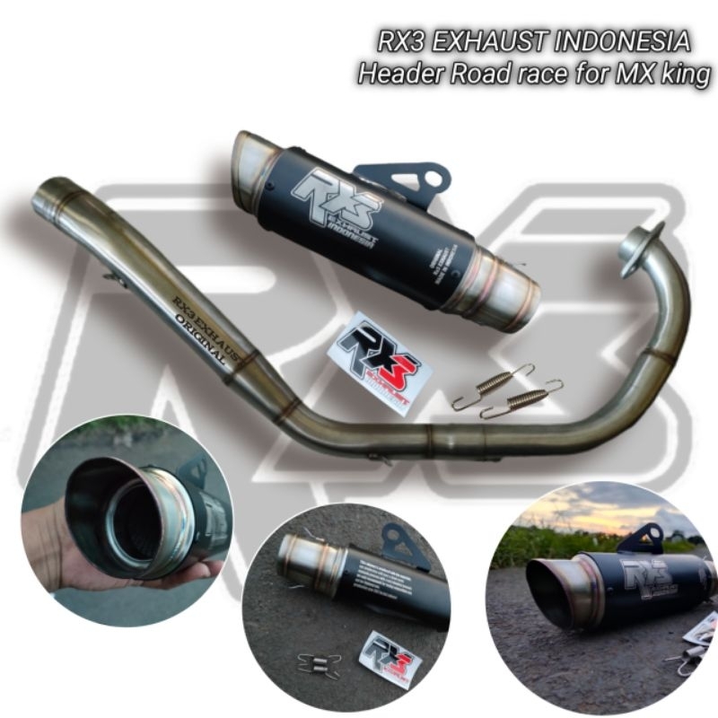 Knalpot Racing Mx King Road Race Original RX3 Exhaust Cr7