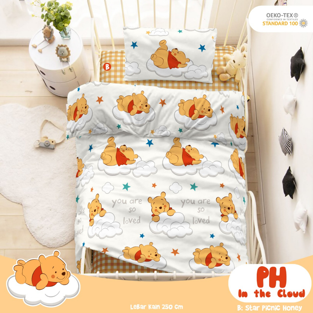 SPREI CVC MOTIF ANAK BAHAN KATUN CVC STAR | SPREI ANTI GESER BAHAN KATUN PREMIUM GRADE A+ UKURAN 180x200 / 160x200 / 120x200 TINGGI 30