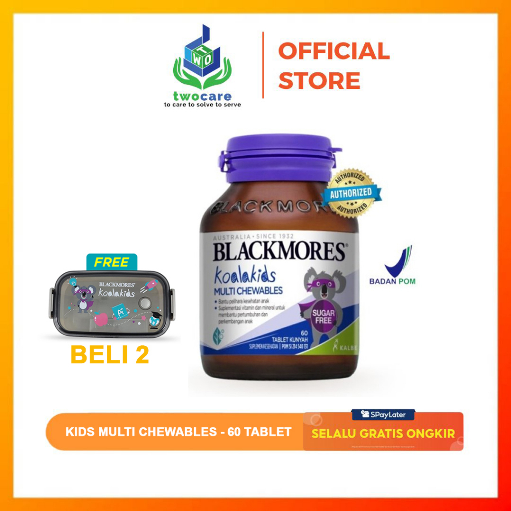 Blackmores KoalaKids Multichewables SuperKids Multi Chewables Multivitamin anak 60 tablet