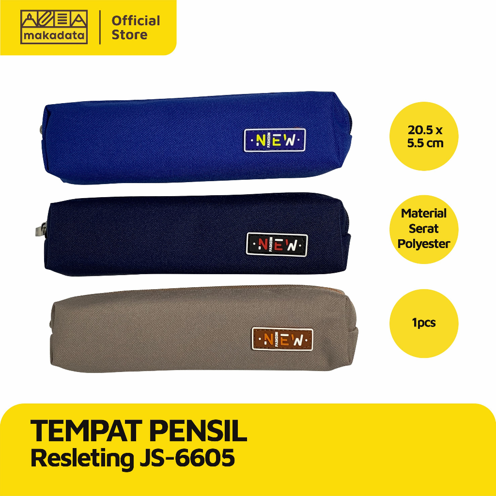 

PENCIL CASE / TEMPAT PENSIL KAIN JS-6605 (1 PCS) MURAH