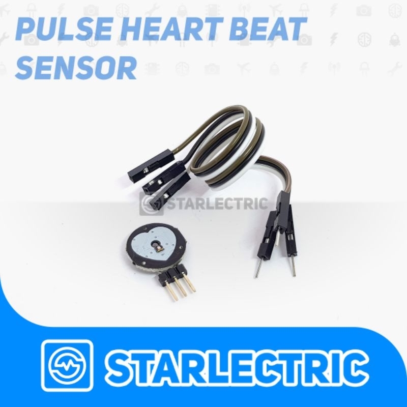 Sensor Detak Jantung Pulse Heart Sensor Rate Analog Modul