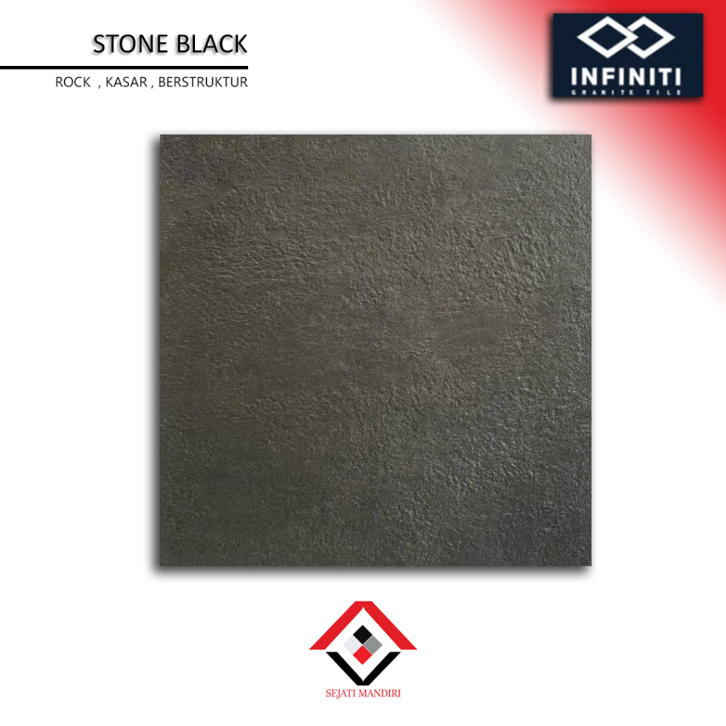 granit 60x60 - motif batu alam - infinity stone black