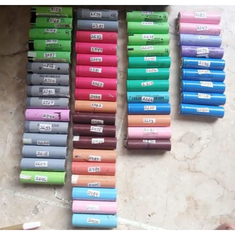 baterai 18650 copotan laptop