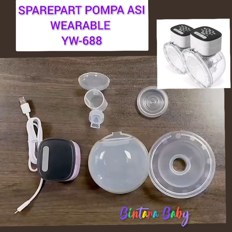 Sparepart Pompa Asi Wearable Handsfree YW-688 / Valve Katup Diafragma Corong YW 688