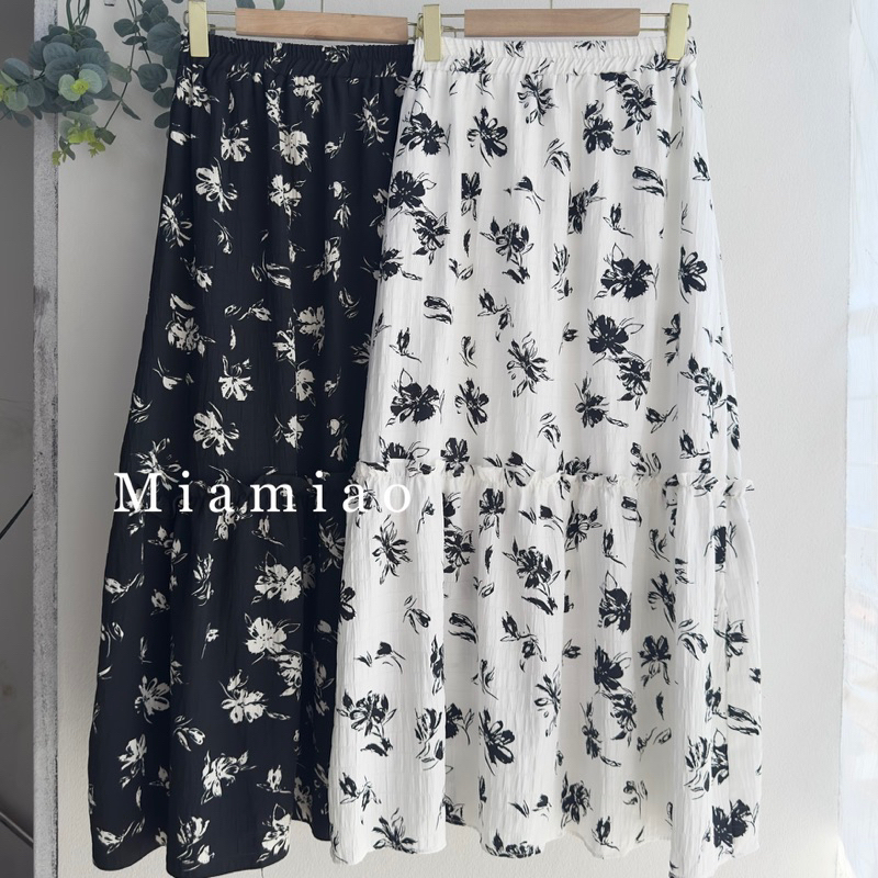 ROK TERUPDATE MOTIF KOREAN STYLE/SKIRT FLARE A LINE/ROK WANITA BAHAN COTTON KRINGKEL