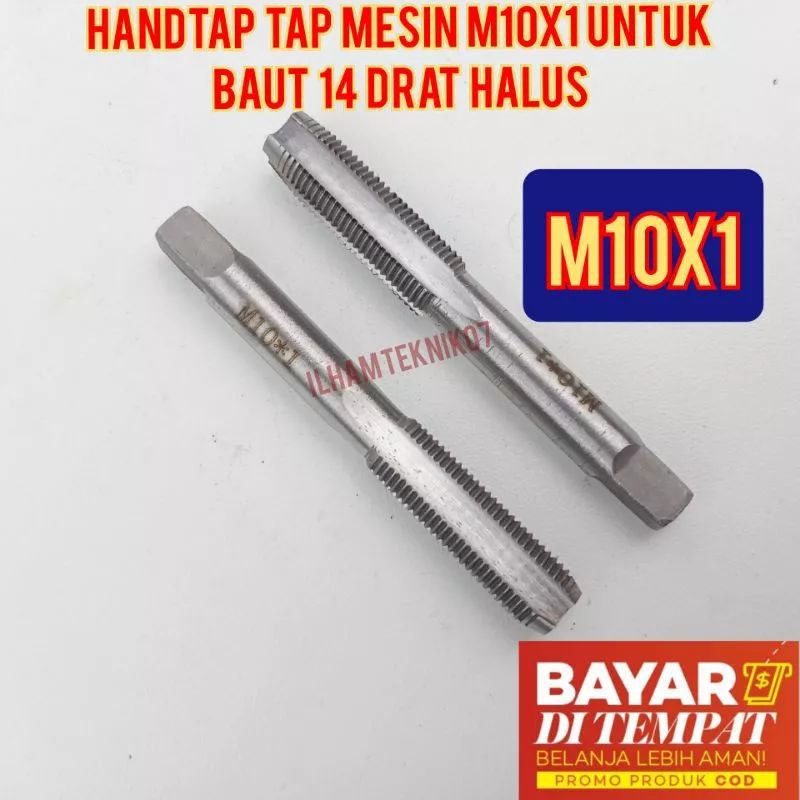 Hand tap M10x1 tap M10x1 tap busi pembuat drat spek dol rusak