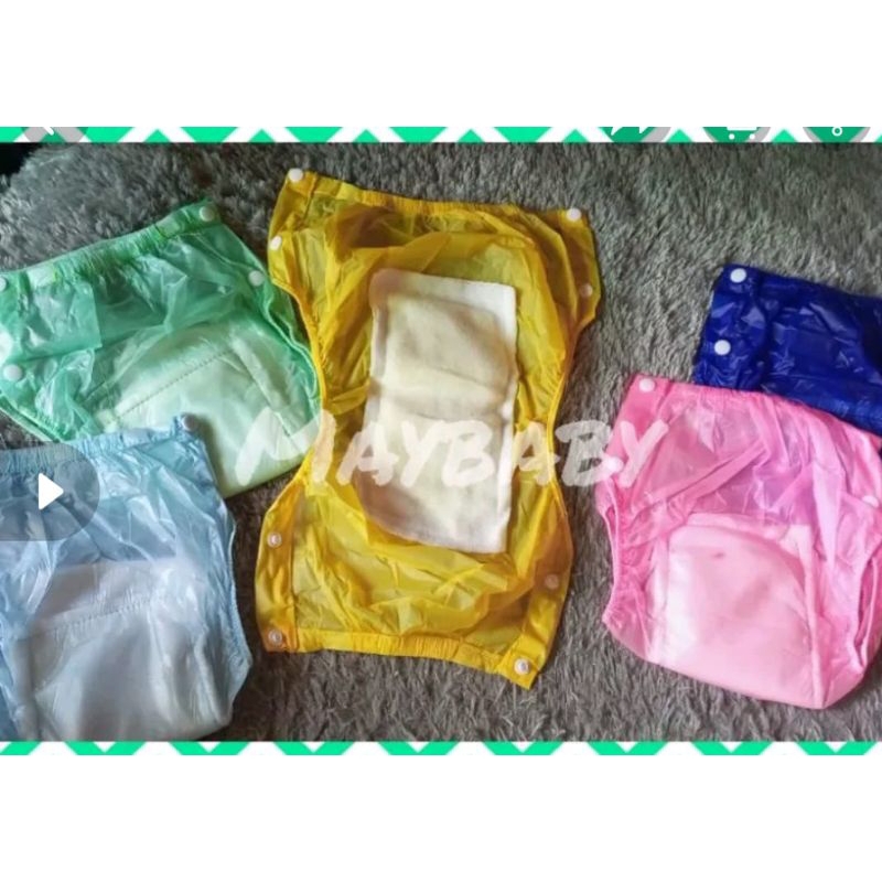 paket hemat 3 pcs popok bayi plastik , popok belajar pipis