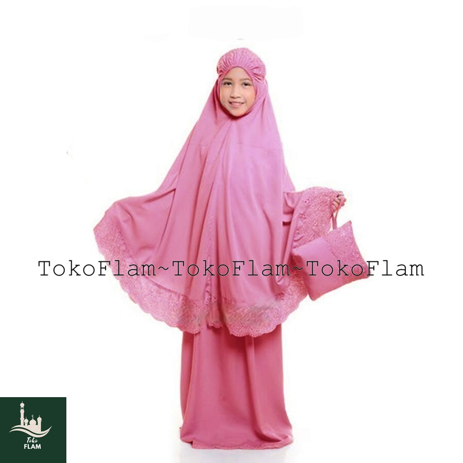 FLAM MUKENA ANAK PASTELEENA BY SITI KHADIJAH