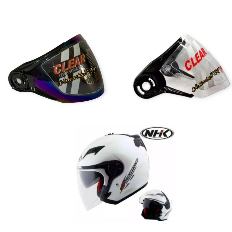 VISOR HELM / KACA HELM HALF FACE/ NHK GLADIATOR/ NHK REVENTOR