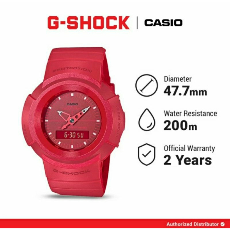 Jam Tangan Pria Casio G-Shock AW-500BB-4EDR / AW-500BB-4E Original