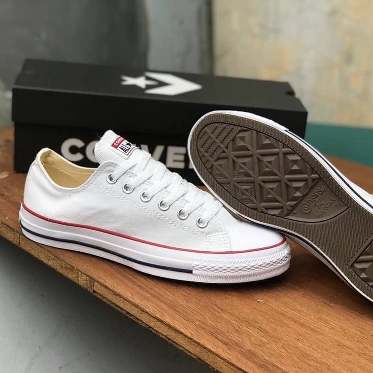 Sepatu Convers Pendek All Star Hitam Putih Sepatu Sekolah Cewe Cowo / Converse CT AS Canvas ox black white / Sepatu Converse All Star Black Sepatu Converse Casual Low Murah 36-43