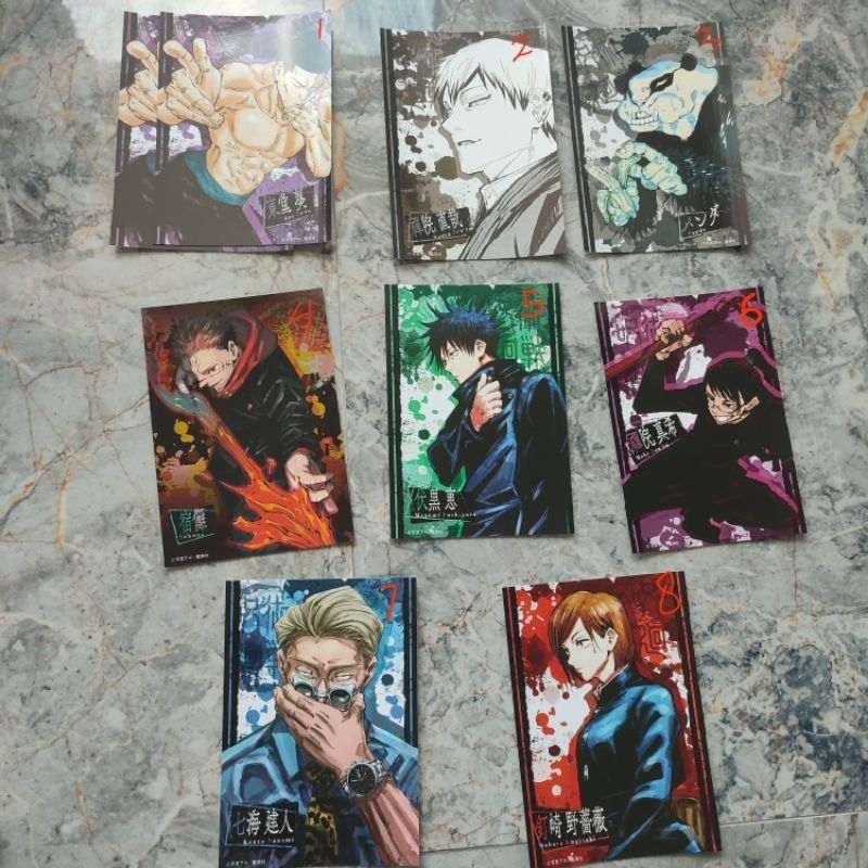 [READY STOCK] POSTCARD PHOTOCARD JUJUTSU KAISEN OFFICIAL JJK MEGUMI NANAMI NOBARA MAKI SUKUNA PANDA