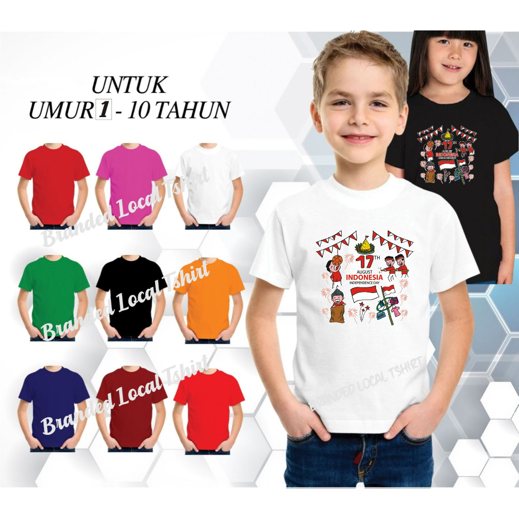 Beli 10 Pc Gratis 1 Pc Hut RI 78 Kaos Terlaris 17 Agustus 1945 78 Kemerdekaan Indonesia Kaos Merah Putih Hitam Kaos Cewek Cowok Anakxx111