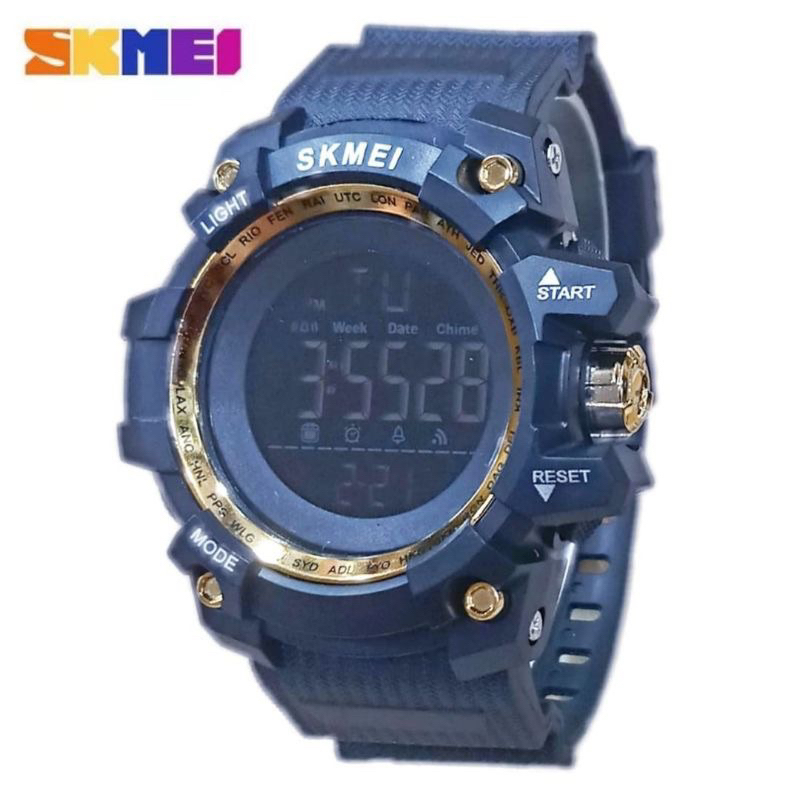 (Grosir)Jam Tangan Pri Skmei Digital Water resist/Anti Air Strap Rubber/Karet(Cod Dikirim jakarta)