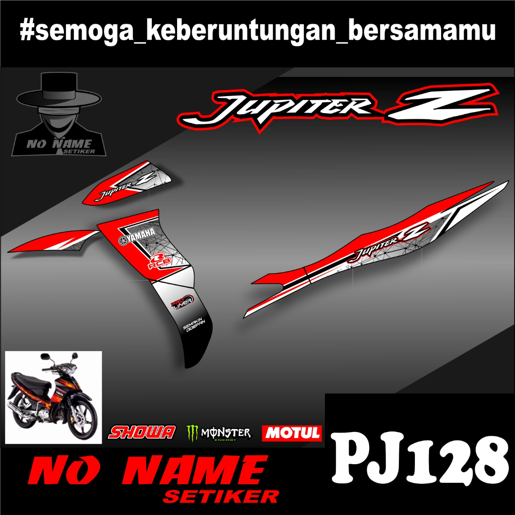 Striping Jupiter Z(pj128) 2004 2005 2006 2007 2009 stiker sticker setiker