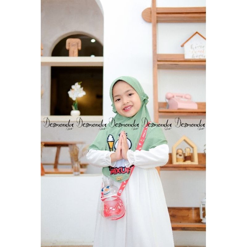 KERUDUNG ANAK MIXUE USIA 2-3TH ALLSIZE BY DESMONDA HIJAB