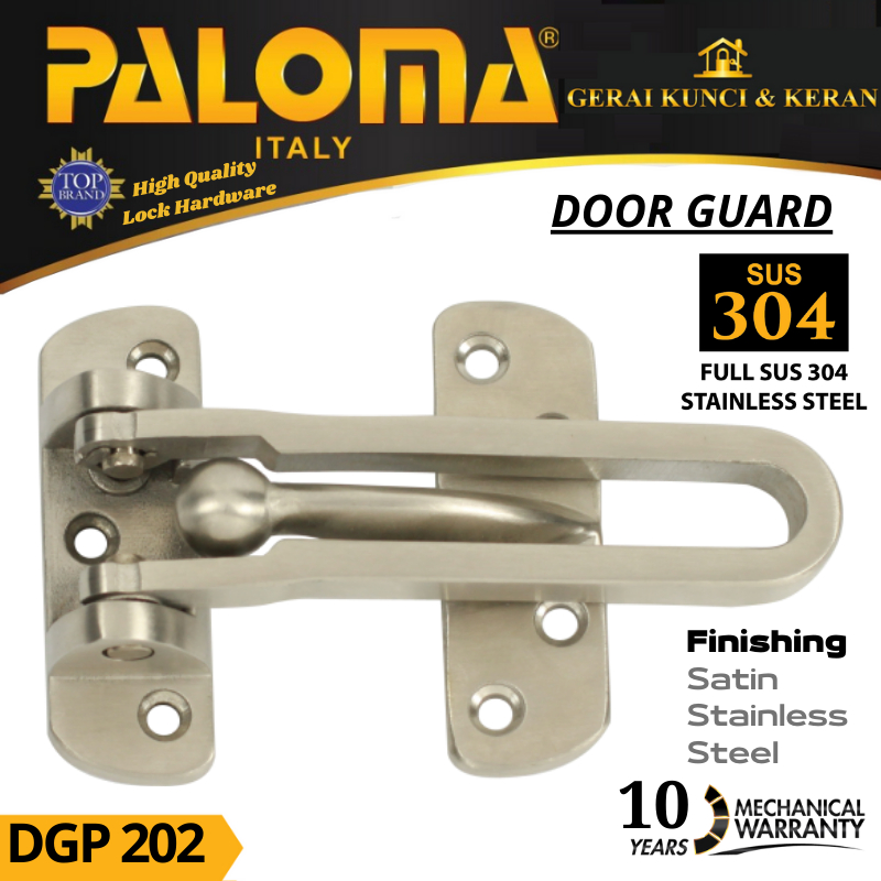 PENAHAN PENGAMAN PINTU DOOR GUARD PALOMA DGP 202 STAINLESS STEEL SUS 304